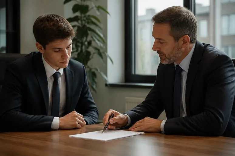 Discussion sur les motifs de rupture de contrat apprentissage avec un manager
