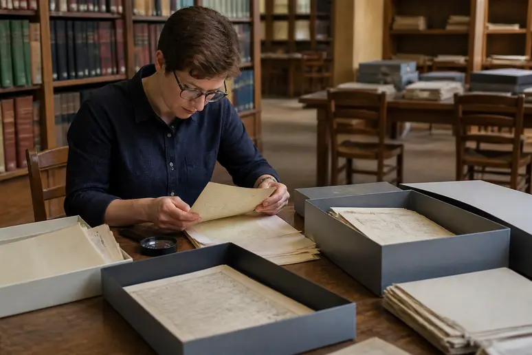 Consultation de dossiers d'archives pour accéder aux articles et archives historiques réglementés