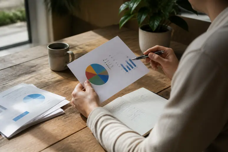 Un investisseur analyse un plan financier pour éviter les erreurs majeures quand on investit son argent.