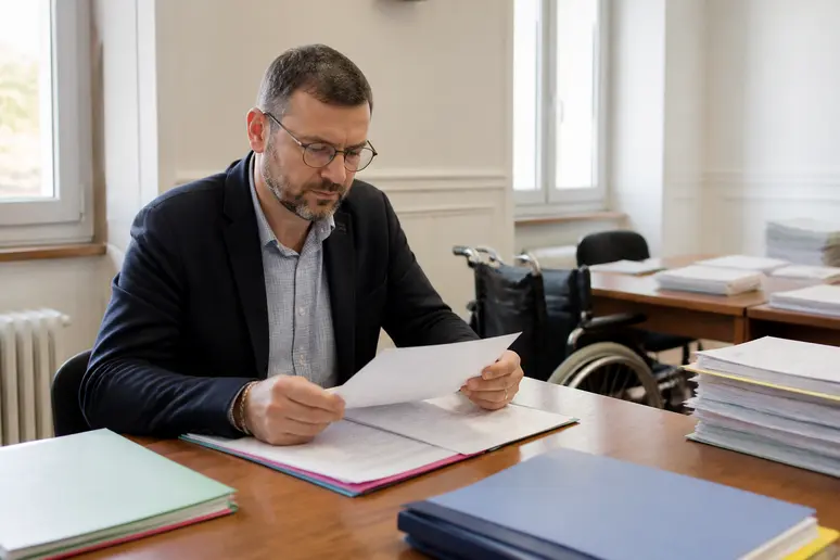 Salarisé consultant ses documents de reconnaissance de handicap pour sa retraite anticipée RQTH
